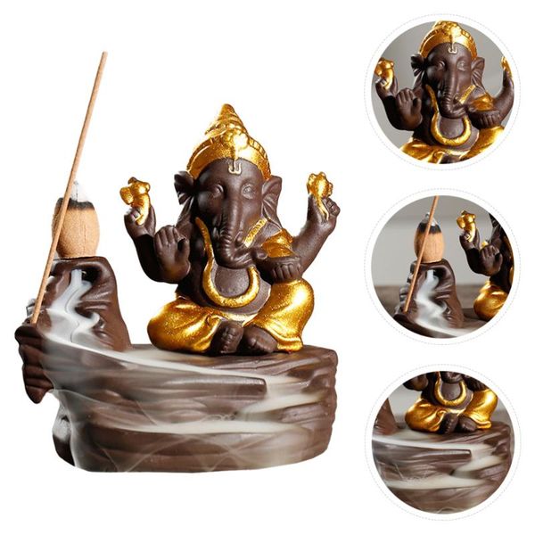 

southeast asia ganesha backflow burner delicate office home incense fragrance lamps