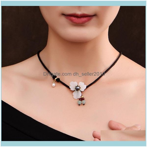 

& pendants jewelryitem women necklace diy white flower pendant concise fashion jewelry aessories chokers necklaces xl248 drop delivery 2021, Golden;silver