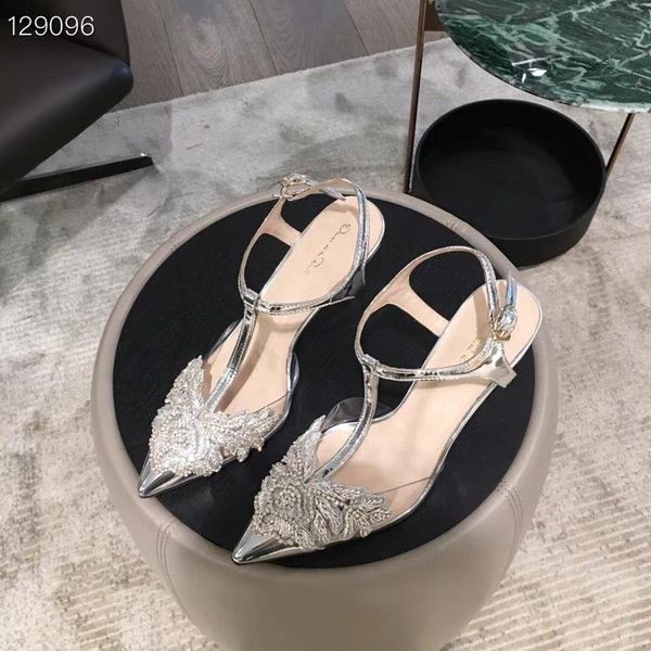 

embroidered high heel modern sandals real leather sheepskin flower women shoes ankle strap brand style pumps 9cm black