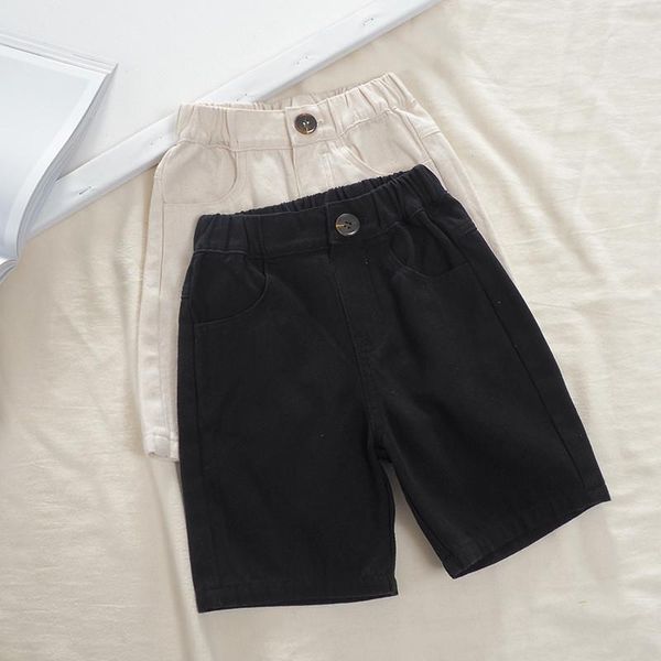 

shorts 2 3 4 5 6 years baby boys casual korean loose kids five-point pants summer arrival toddler knee length, Black