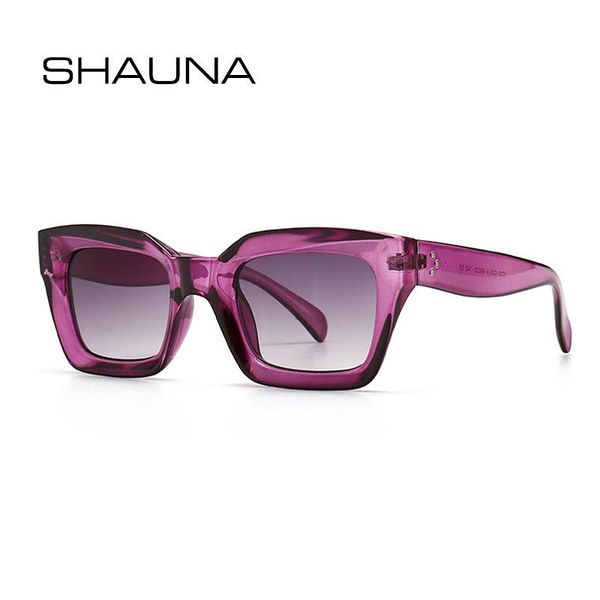 

outdoor eyewear shauna rivets fashion square sunglasses women brand designer retro blue purple men gradient sun glasses shades uv400