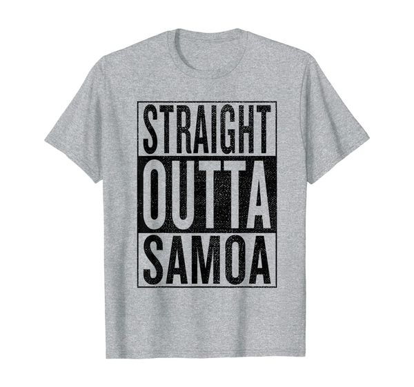 

straight outta samoa great travel gift idea t-shirt, White;black