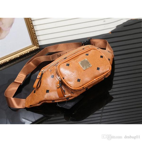 

pink sugao waist bag purse printletter men and women travel fanny pack belt chest crossbody pu leather high quality