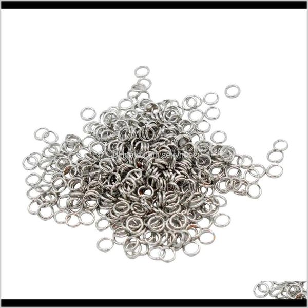 

sewing notions tools apparel drop delivery 2021 500pcs 4mm 5mm 6mm open jump rings link loops diy jewelry making connector eb96w, Black
