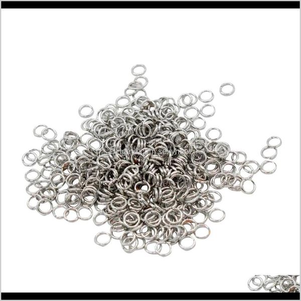 Notções de costura Ferramentas de vestuário entrega 2021 500pcs 4mm 5mm 6mm Ringos de salto aberto Link Loops Diy Jewelry Connector EB96W