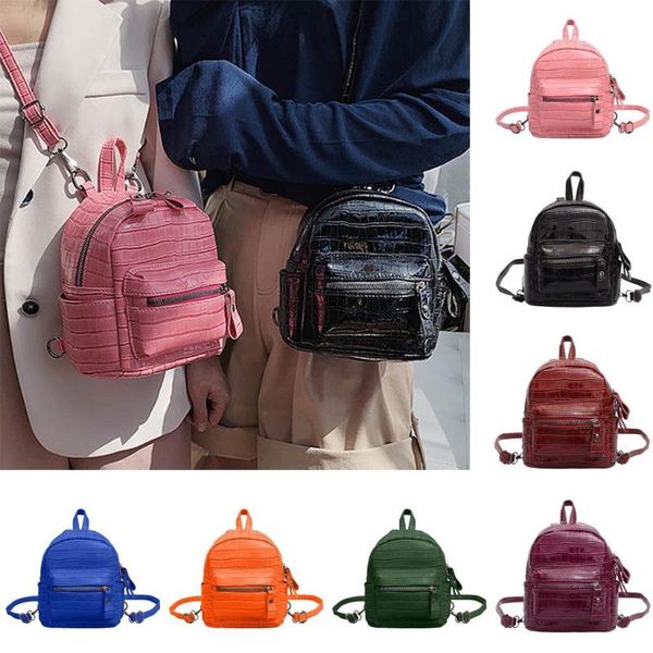 

backpack women mini leather bag soft female fashion ladies bagpack satchel shoulder bag#0825g30