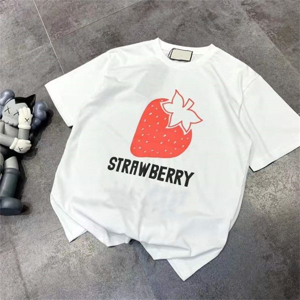 

spring summer new sweet aging large area casual loose round neck short sleeve t-shirt, White