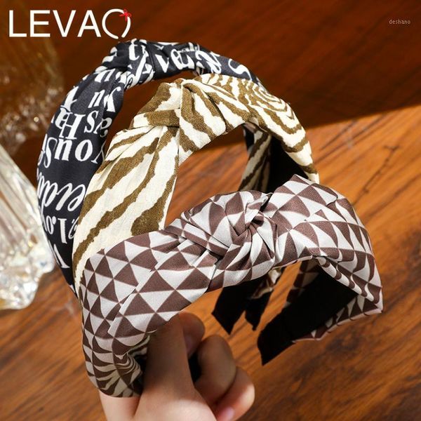 

levao arrival houndstooth knot headband zebra pattern letter hair bands accessories for women hairband headwear1