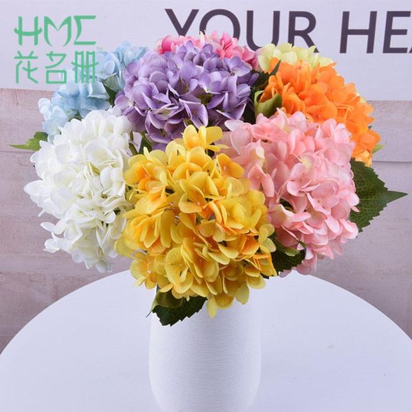 

silk hydrangea artificial flowers bride bouquet wedding year decoration accessories for vase flower arrangement decorative & wreaths