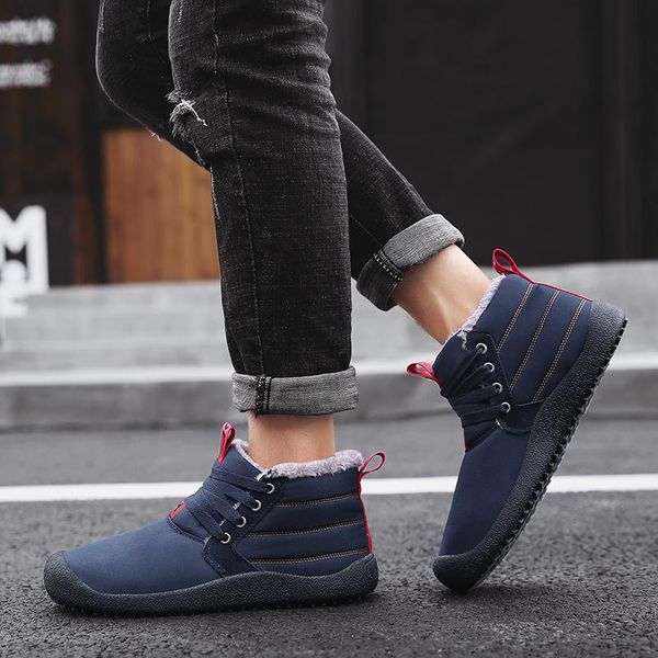 

boots botas sneakers casuales for slip man home spring de fashion western coturno mens leather casual para boot sports boty men, Black