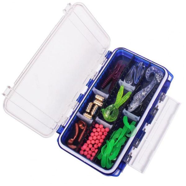 

fishing accessories lures box memory foam design waterproof eva adjustable container for