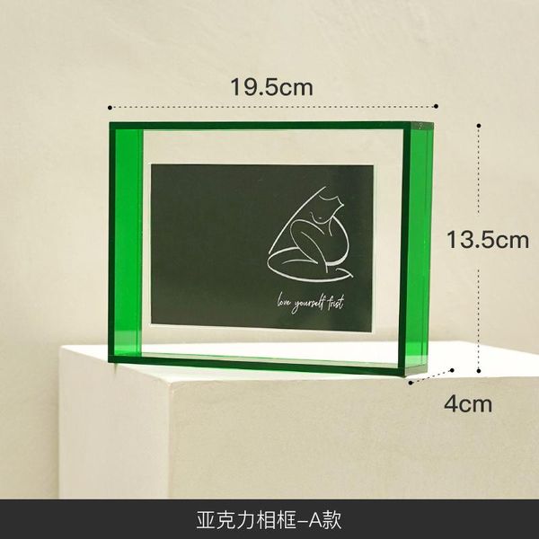 

frames modern rectangle po frame stand transparent acrylic creative personalized gift marco de fotos home decor de50hk
