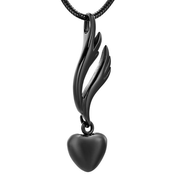 

pendant necklaces love heart cremation urn necklace for ashes stainless steel memorial jewelry locket keepsake, Silver