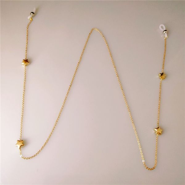 

MsbK fashion versatile pentagram star metal eye s hanging chain hanging neck accessories glassesspinning rope chain glasses accessories