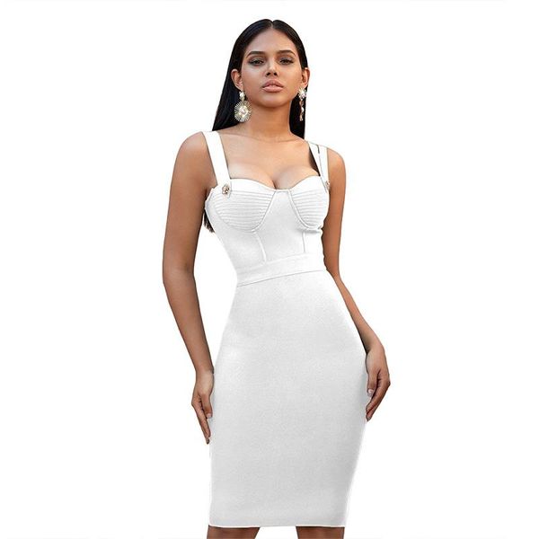 

casual dresses 8 colors crystal flower button front knee length bandage party dress 2021 arrival, Black;gray