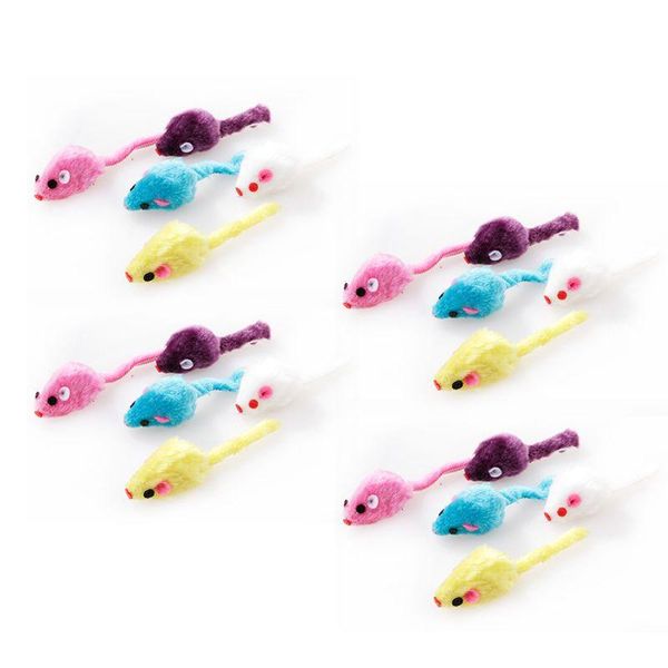 

cat toys 20 plush mice with catnip and rattle sound made of real toy mouse