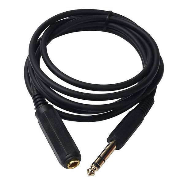 

audio cables & connectors 6.35mm(1/4inch) stereo plug male to female cable, gold plated o cable cord, extension 15 ft(4.5