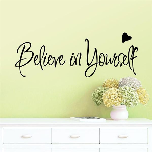 

wall stickers believe in yourself inspiring letters for living room bedroom home decoration removable decals art