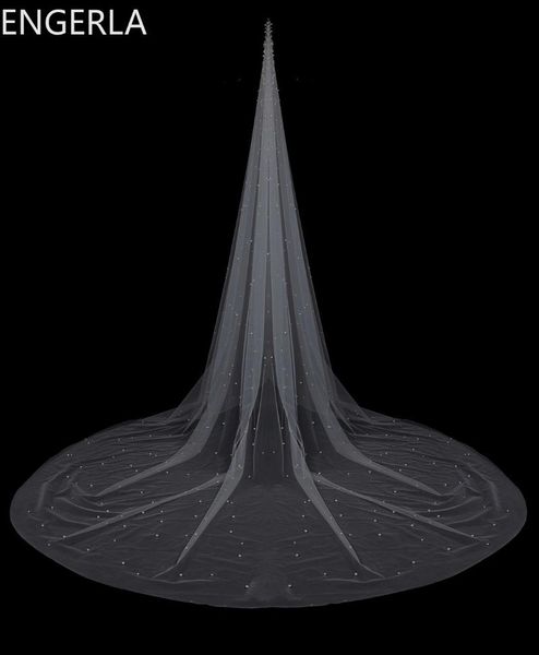 

bridal veils bride wedding veil accessories long elegant sweet white beaded 1 layer, Black