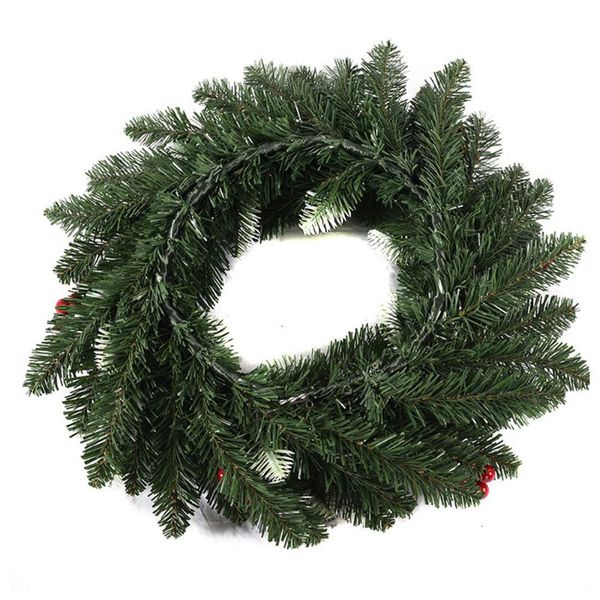 

christmas vine ring shopping mall door hanging wreath decoration pvc garland rattan tree pendant decorative flowers & wreaths
