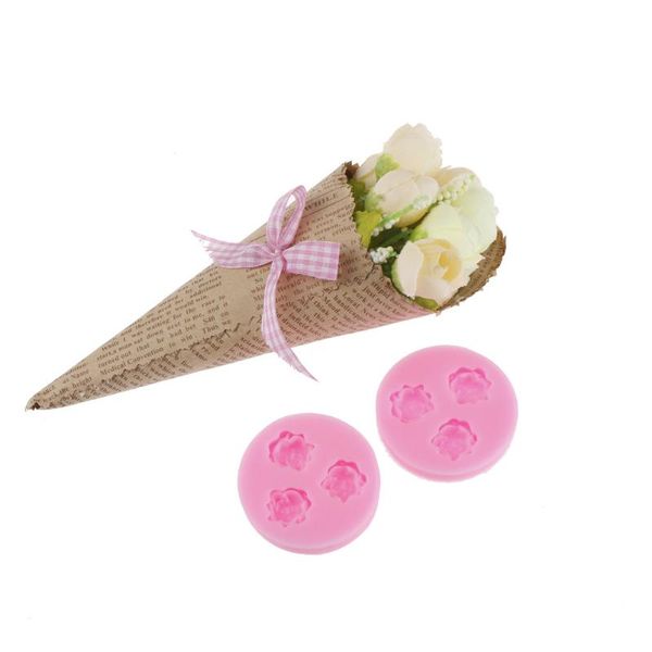 

craft tools 3d rose silicone soap mold kitchen accessories cake candy cookies fondant decoration
