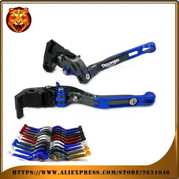 

motorcycle brakes adjustable folding extendable brake clutch lever for speed triple r speedtriple 1050/s logo 2021