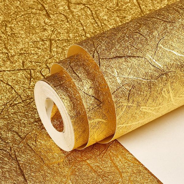 

wallpapers gold foil waterproof silver thick drawn ceiling wallpaper entertainment bar ktv background wall pvc
