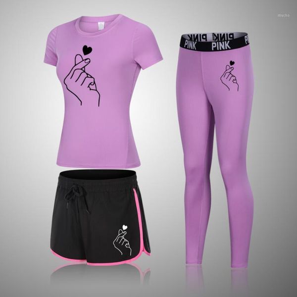 

yoga outfit 021 women's sportswear set workout clothes athletic wear sports gym legging seamless fitness crop short sleeve sui