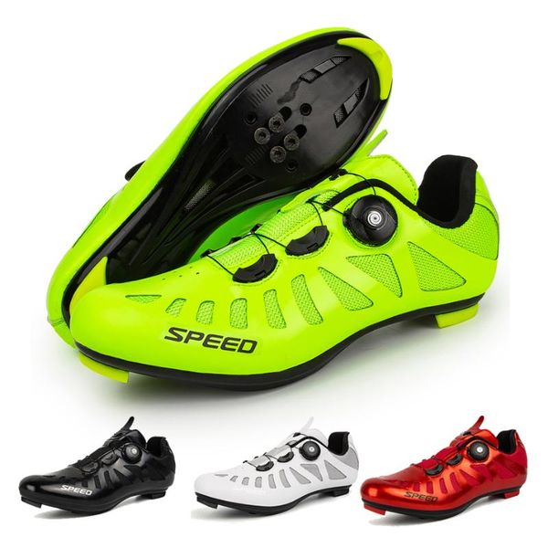

road cycling shoes colorful sneaker white black professional mountain bike breathable bicycle racing self-locking footwear