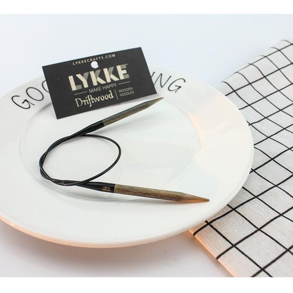 

piece lykke 40 cm fixed circular needle sewing notions & tools, Black