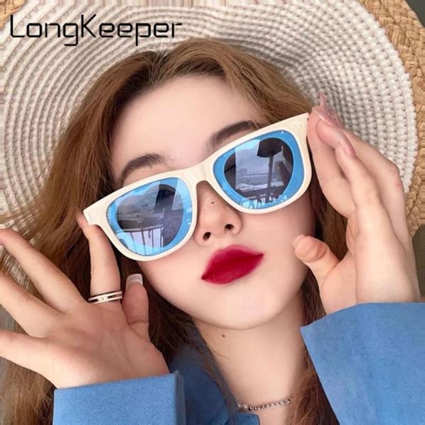 

sunglasses ins style heart glasses shaped women vintage personality square sun men street s lunette de soleil, White;black