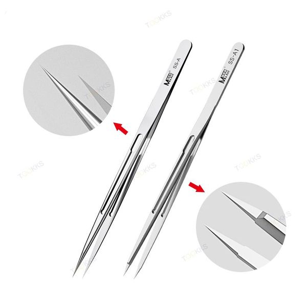 

professional hand tool sets ma-ant multifunction non magnetic stainless steel tweezers (aviation matral) ss series for smd pcb phone repair