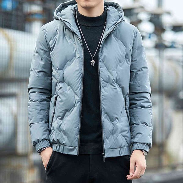 

down et men's light and thin short style plus bulky size fashionable handsome winter 2021 new coat boy korean version warm, Black;white