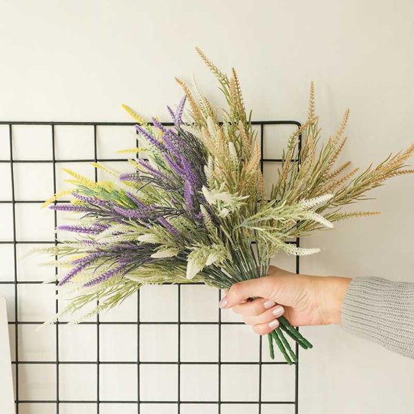 

decorative flowers & wreaths 1pc plastic setaria artificial flower branch for diy floral arrangement material home wedding party decor fake