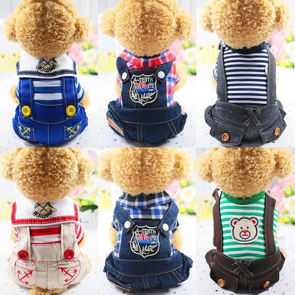

dog apparel navy style for pet clothes small dogs chihuahua puppy clothing shirt vest printed spring summer