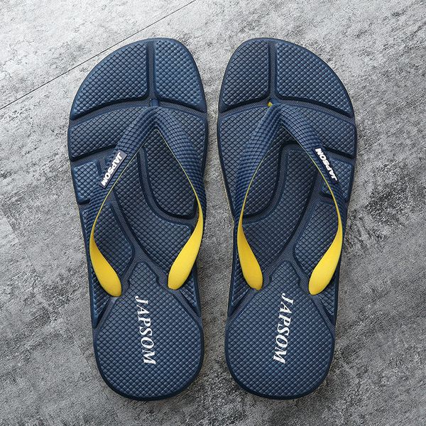 

fashion blue massage slippers men flip flops big size 46 casual slides men non slip beach indoor slippers men, Black