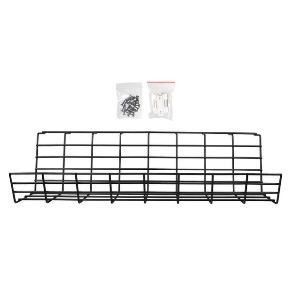 

hooks & rails 1pc under desk cable management rack compact organizer storage