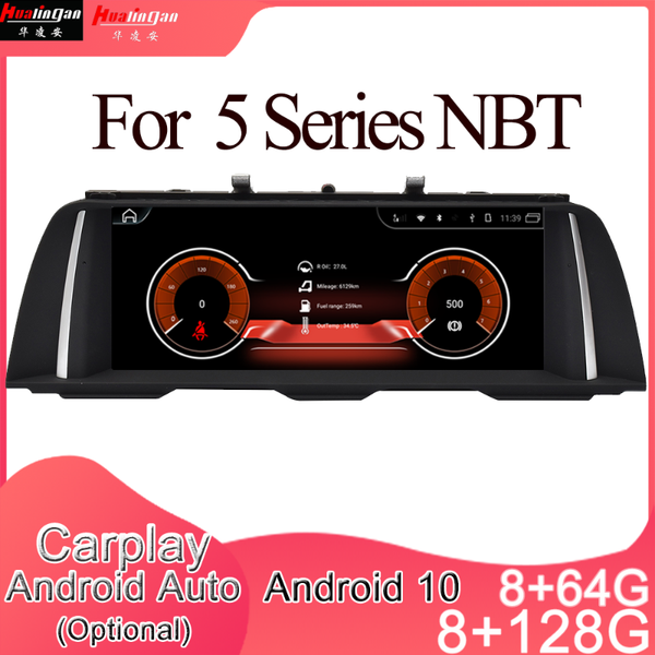 

car gps & accessories 8520-1 android 10 multimedia dvd stereo radio player navigation carplay auto for 5 f10/f11f18 2010-2021