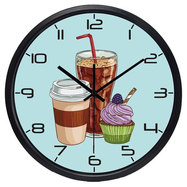 

wall clocks creative cartoon dessert drinks coffee shop clock