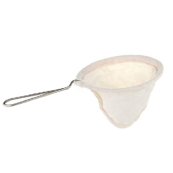 

coffee filters reusable filter bag stainless steel handle flannel cloth strainer dropping pot mesh tools kitchen bar tea