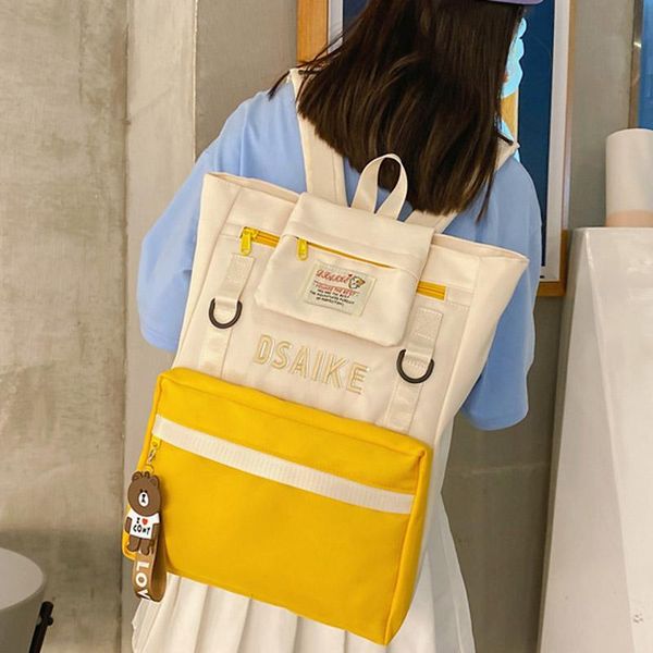 

backpack boys and girls multi bag schoolbag large capacity designer travel backpacks women fashion student knapsack