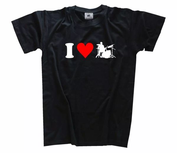 

ich amour drummer batterie t-shirt tailles s-xxxl, White;black