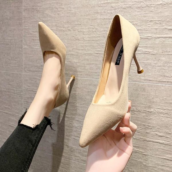 

dress shoes high heels pointed toe fine heeled shallow mouth slip on pumps lace-up sandals ladies spikes 3cm stiletto velvet b, Black