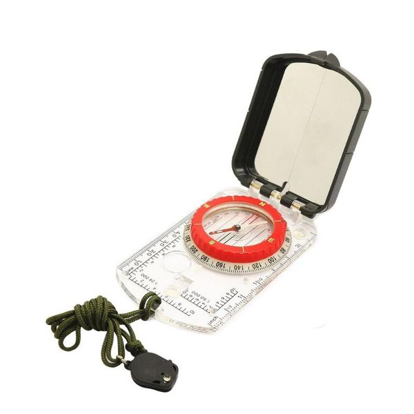 

outdoor gadgets camping orienteering map compass sighting mirror with adjustable declination clinometer and led light
