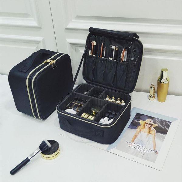 

heightened cosmetic large capacity travel bag tattoo makeup case