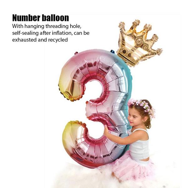 

party decoration 40inch big foil birthday balloons helium number balloon 0-9 happy wedding decorations large figures