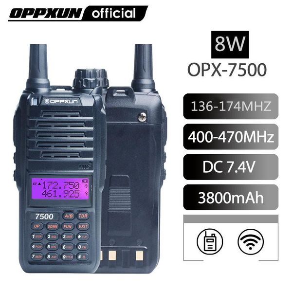 

opx-7500 walkie talkie portable ham radio station uhf long range telefon telsiz two way car cb headset transceiver