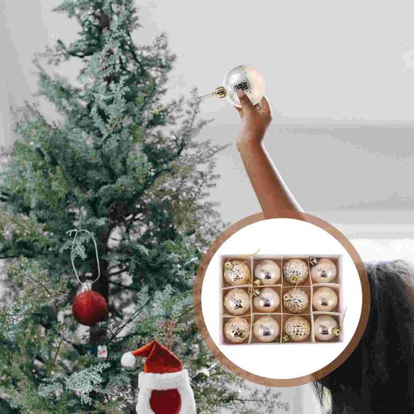 

party decoration 12pcs funny xmas tree small ornament decorative props