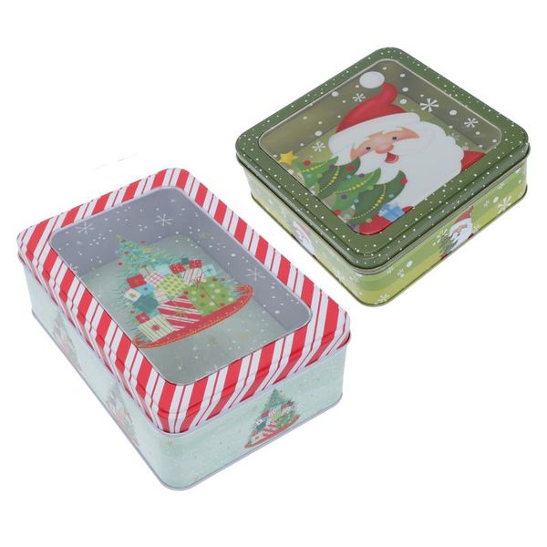 

gift wrap 2pcs adorable christmas storage box candy baking wrapping
