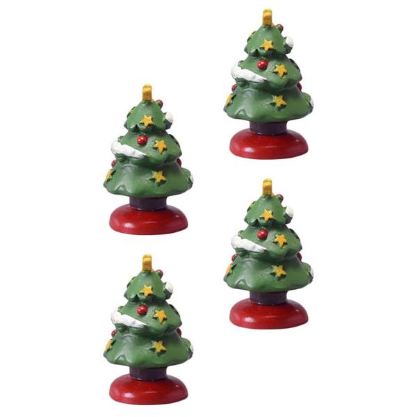

christmas decorations 4pcs adorable miniature tree adornments for home festival party